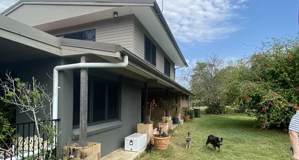 New downpipe on a two-storey home in Rochedale