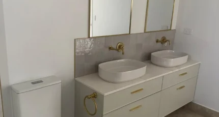 Completed bathroom renovation plumbing in Shailer Park