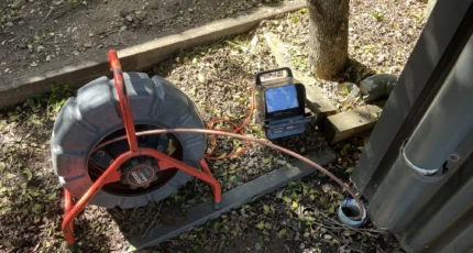 RIDGID drain camera set up for an inspection in Tanah Merah