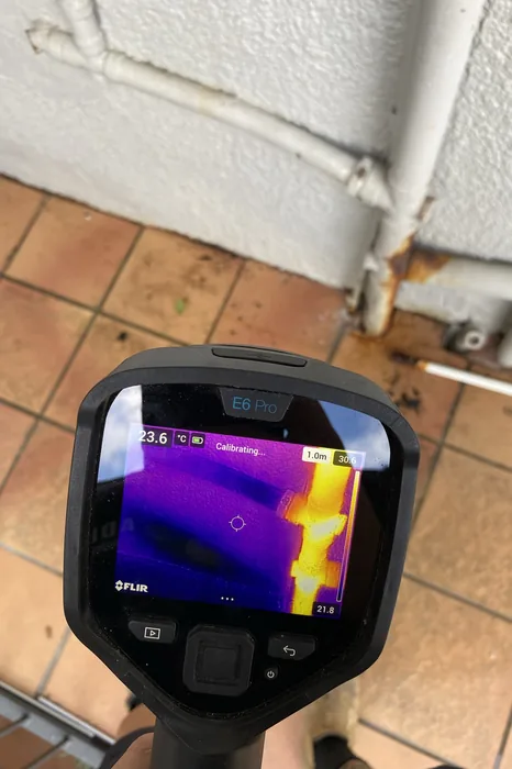 Thermal imaging camera used for leak detection in Carindale