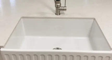 Farmhouse kitchen sink and mixer tap in West End