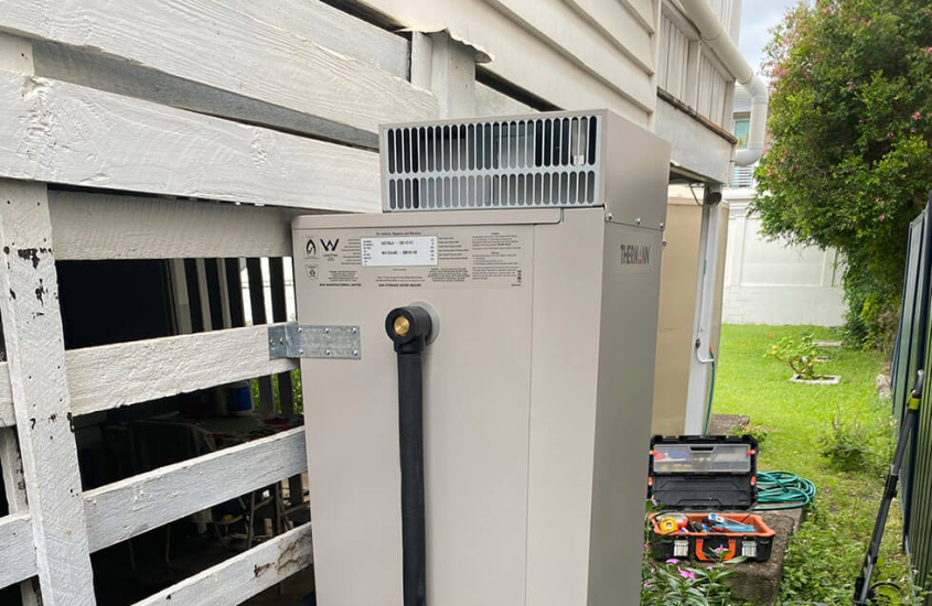 Gas hot water system installed by licensed plumber from Adept Plumbing & Gas in Logan