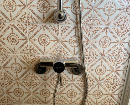 upgraded shower system with Reno Transformer Tapware