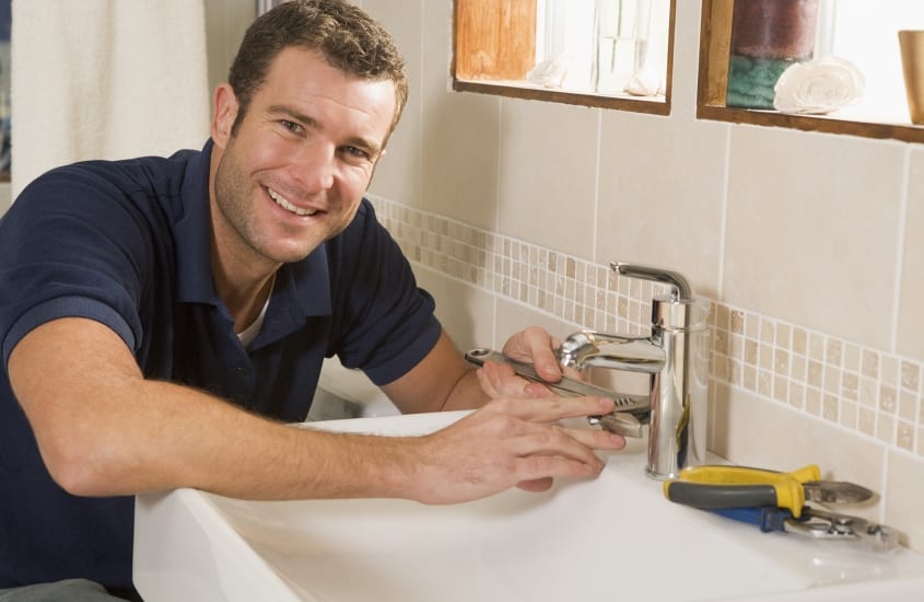 Plumbers heading to Meadowbrook, Shailer Park, Daisy Hill, and Coorparoo fixing sinks with a smile