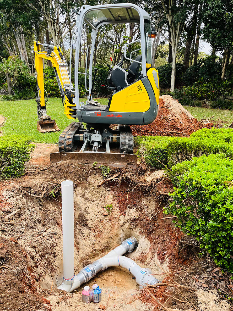 Adept Plumbing & Gas installing new stormwater drains in Logan